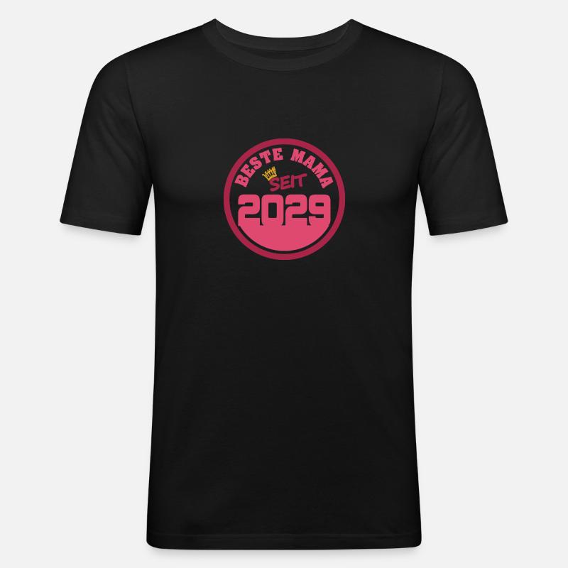 Mama 2029 - Männer Slim Fit T-Shirt - Schwarz