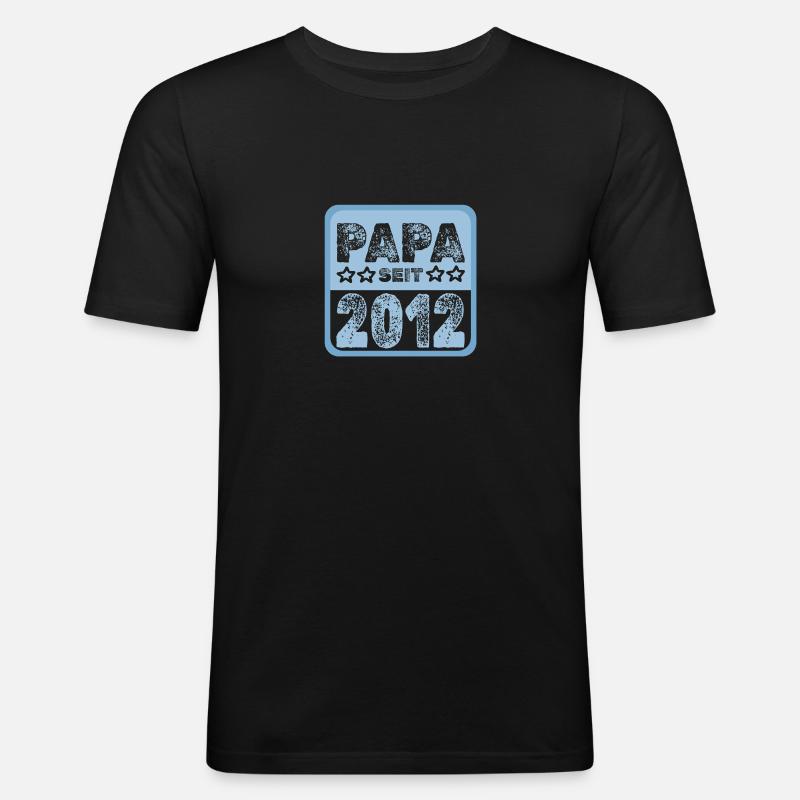 2012 - Männer Slim Fit T-Shirt - Schwarz