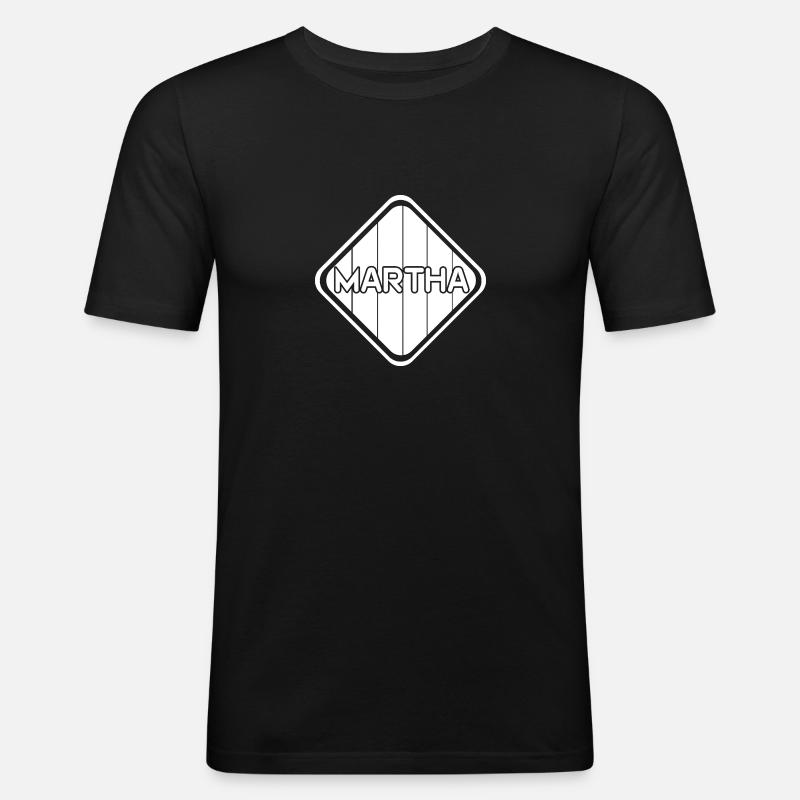 Mädchen Martha - Männer Slim Fit T-Shirt - Schwarz