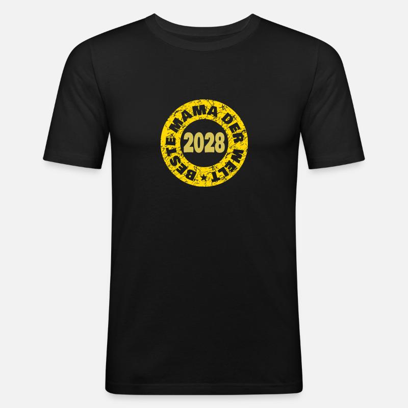 2028 2028 - Männer Slim Fit T-Shirt - Schwarz