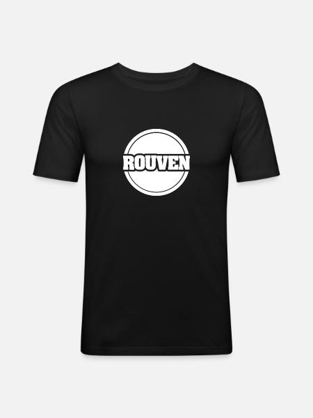 Cadeau pour Rouven - T-shirt près du corps Homme - noir