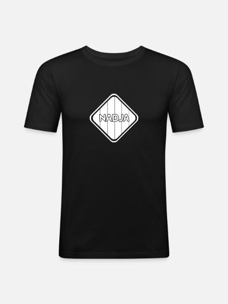 Gift for Nadja - Men's Slim Fit T-Shirt - black