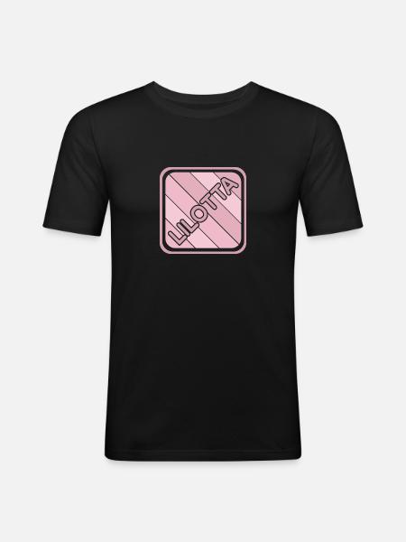 Lilotta as a first name - Men's Slim Fit T-Shirt - black