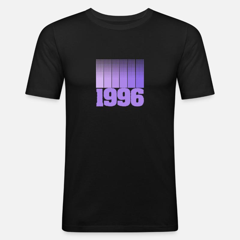 1996 - Männer Slim Fit T-Shirt - Schwarz