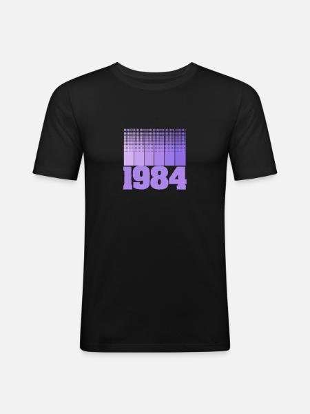 Year 1984 - Men's Slim Fit T-Shirt - black