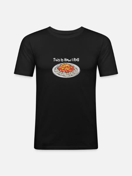 This Is How I Roll - Männer Slim Fit T-Shirt - Schwarz