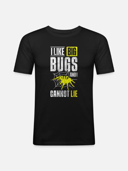 Spider Web Arachnids - Men's Slim Fit T-Shirt - black