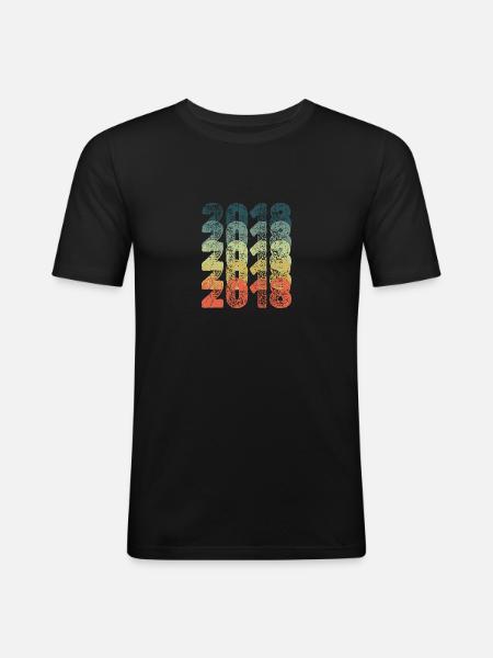 2018 - Men's Slim Fit T-Shirt - black