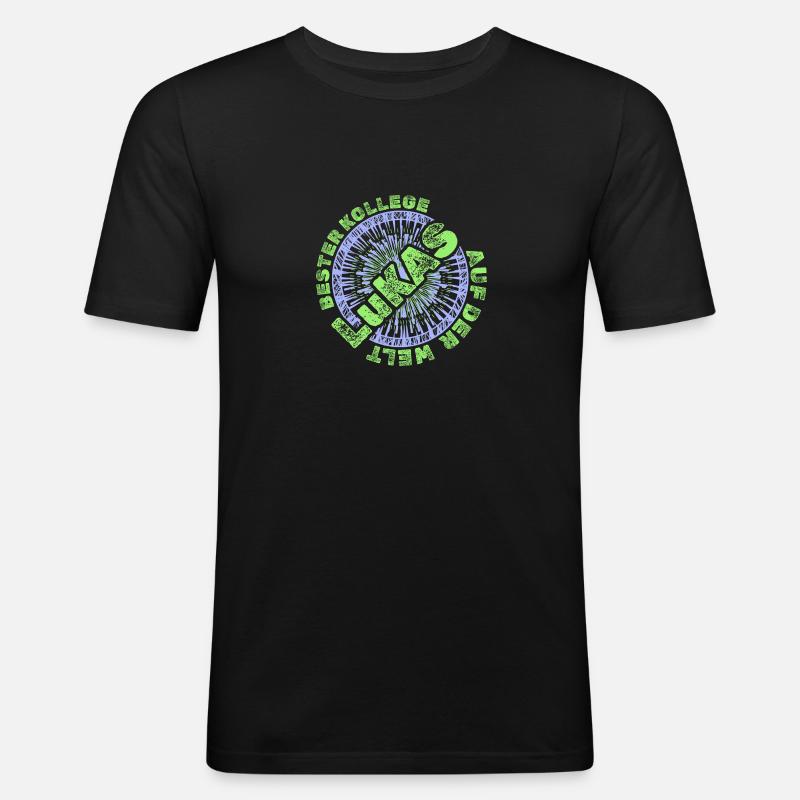Chef Lukas - Männer Slim Fit T-Shirt - Schwarz