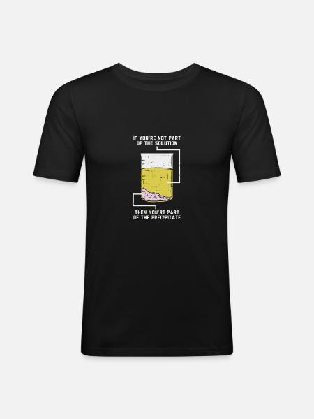 Fun Chemistry and Science Pun - Men's Slim Fit T-Shirt - black