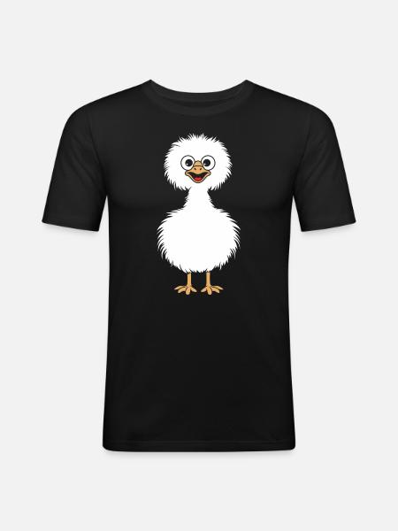 ostrich - Men's Slim Fit T-Shirt - black