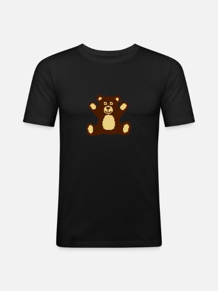Bear, Bears - Miesten tyköistuva t-paita - musta