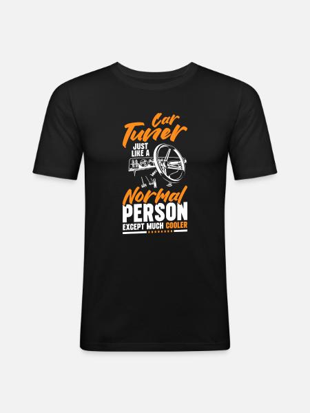 Auto Leistung Sportwagen - Männer Slim Fit T-Shirt - Schwarz