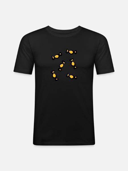 6 candies - V2 - Men's Slim Fit T-Shirt - black