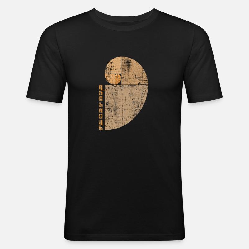 Golden Ratio Logo Basic1 7 - Männer Slim Fit T-Shirt - Schwarz