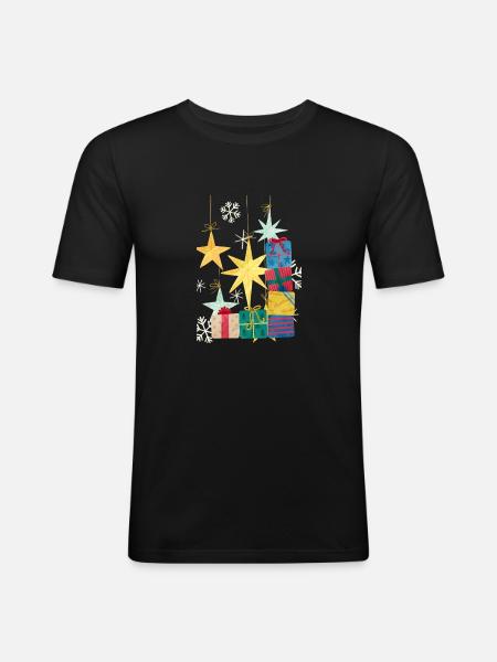 Geschenk - Männer Slim Fit T-Shirt - Schwarz