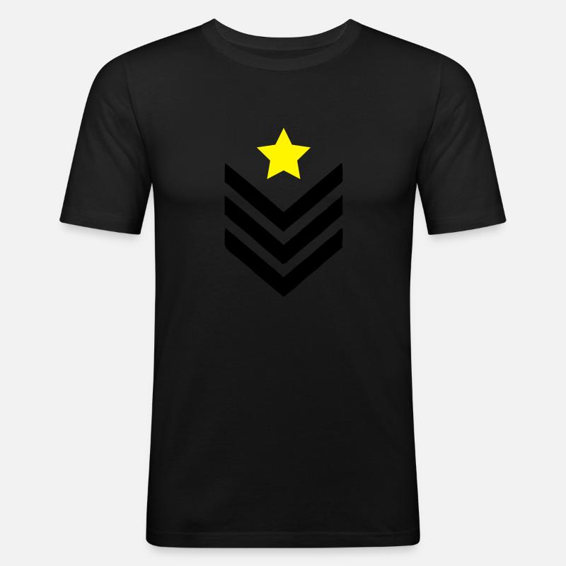 abzeichen_002 - Männer Slim Fit T-Shirt - Schwarz