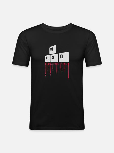 c’est ce qui m’émeut - T-shirt près du corps Homme - noir