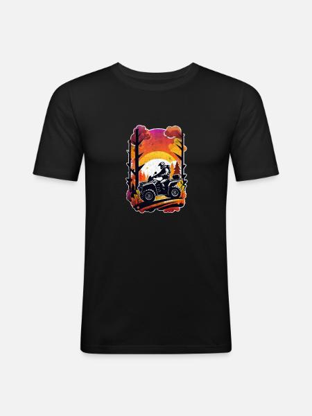 Quad & Off-Road - Men's Slim Fit T-Shirt - black