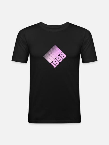 Mama 1998 - Männer Slim Fit T-Shirt - Schwarz
