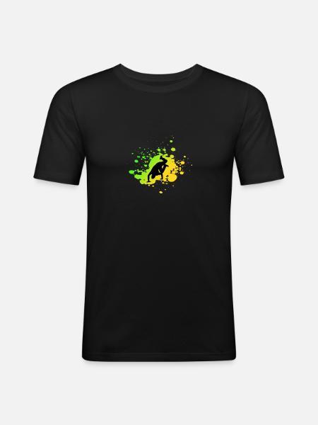 Hip Hop Breakdance - Men's Slim Fit T-Shirt - black