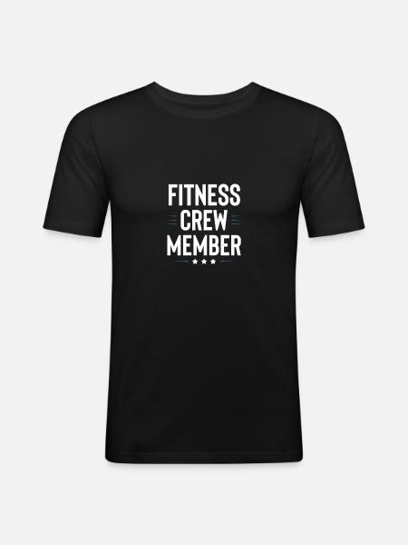 Fitness Crew - Men's Slim Fit T-Shirt - black