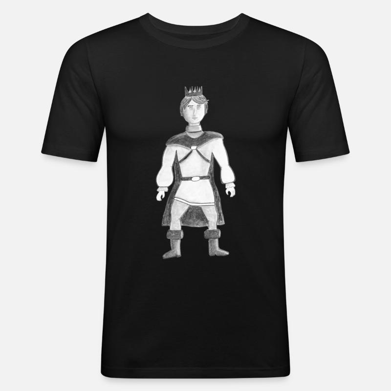 Prinz - Männer Slim Fit T-Shirt - Schwarz