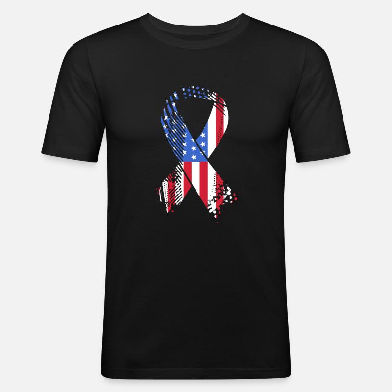 Multiple Sclerosis MS - Men's Slim Fit T-Shirt - black