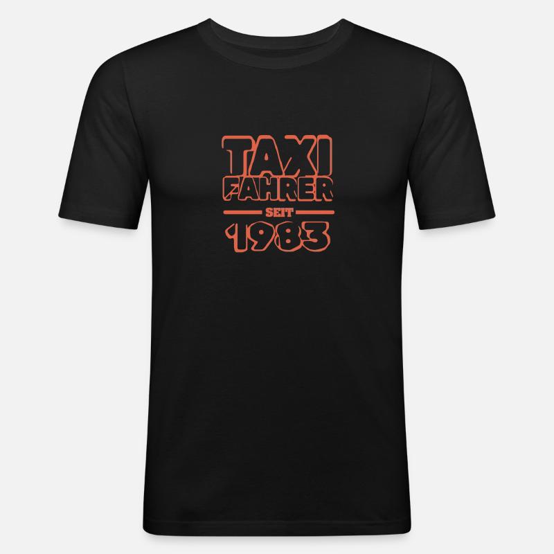 Jahr 1983 - Männer Slim Fit T-Shirt - Schwarz