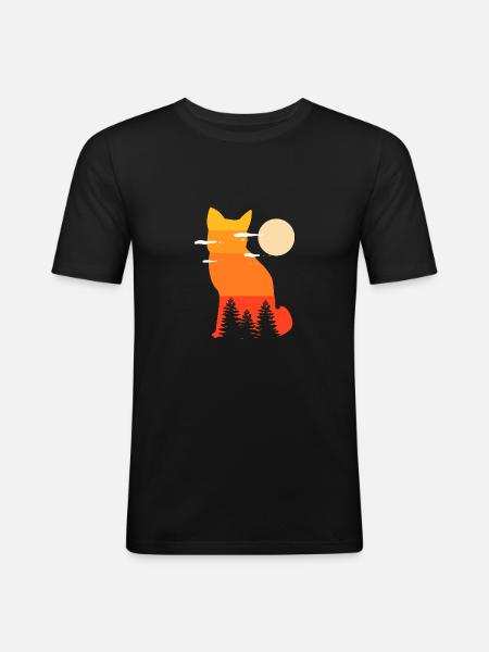 Wild Fox Biologist Poison - Men's Slim Fit T-Shirt - black