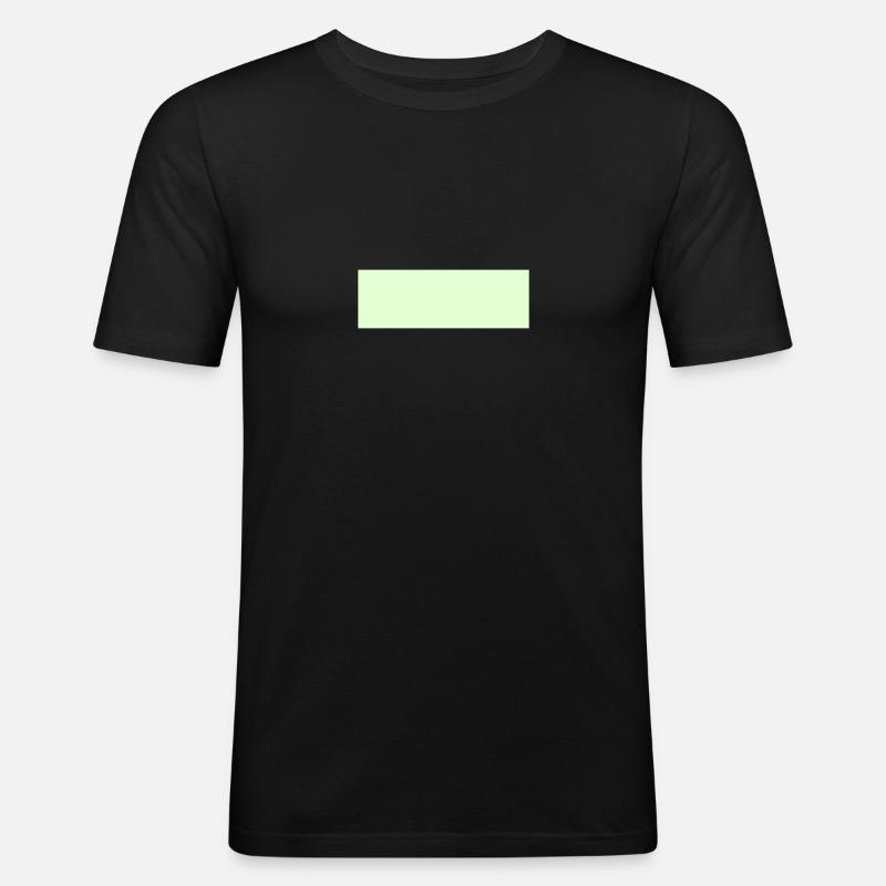 Rectangle - Männer Slim Fit T-Shirt - Schwarz