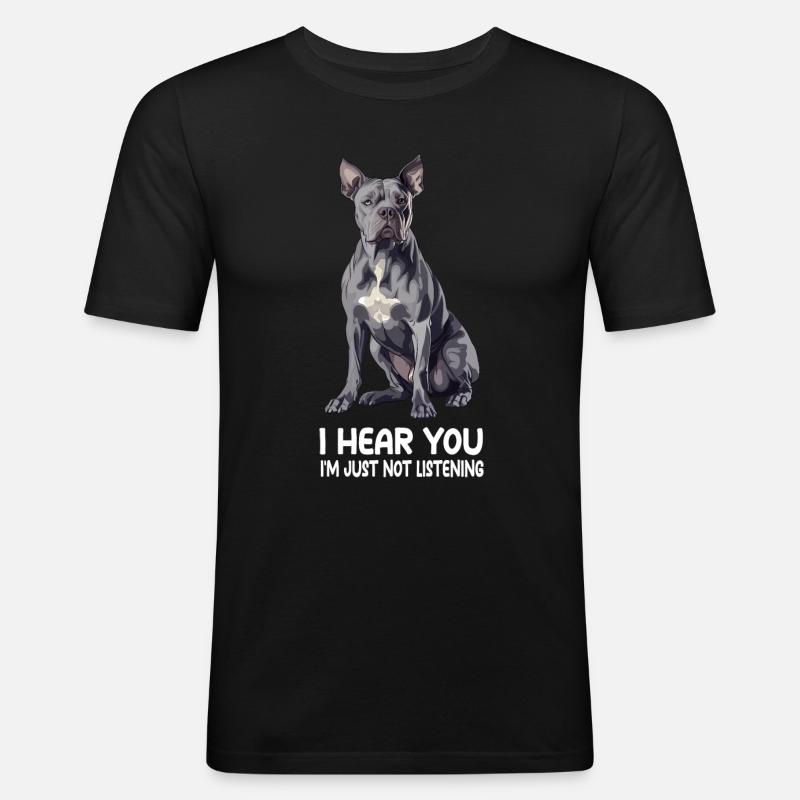 Cane Corso - Männer Slim Fit T-Shirt - Schwarz