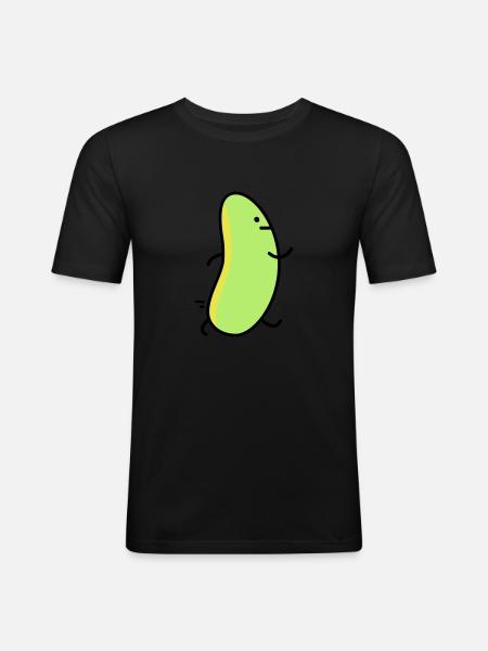 Funny bean - Men's Slim Fit T-Shirt - black