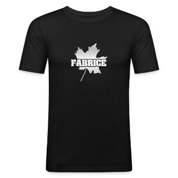Fabrice Fabrice - Men's Slim Fit T-Shirt - black - Front - Nik (191cm)