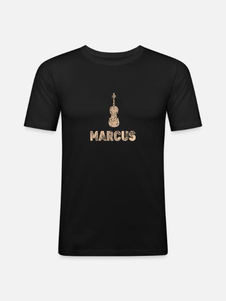 Marcus as viola - Men's Slim Fit T-Shirt - black