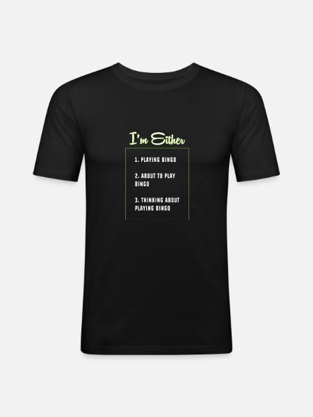 Bingo - Men's Slim Fit T-Shirt - black