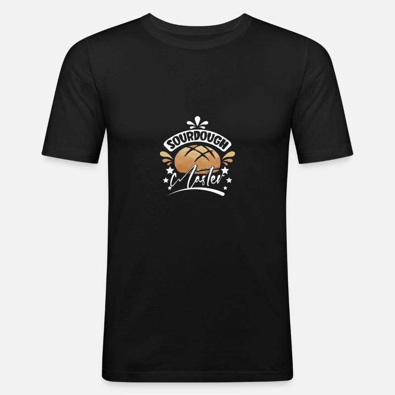 Baking bread sourdough master - Men's Slim Fit T-Shirt - black