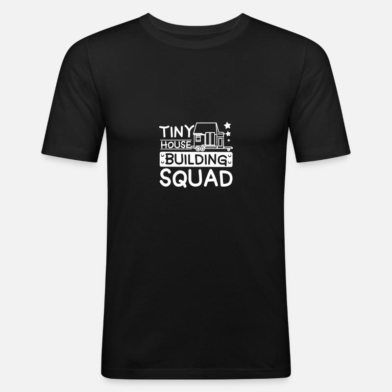 Escouade de construction de -maisons - T-shirt près du corps Homme - noir