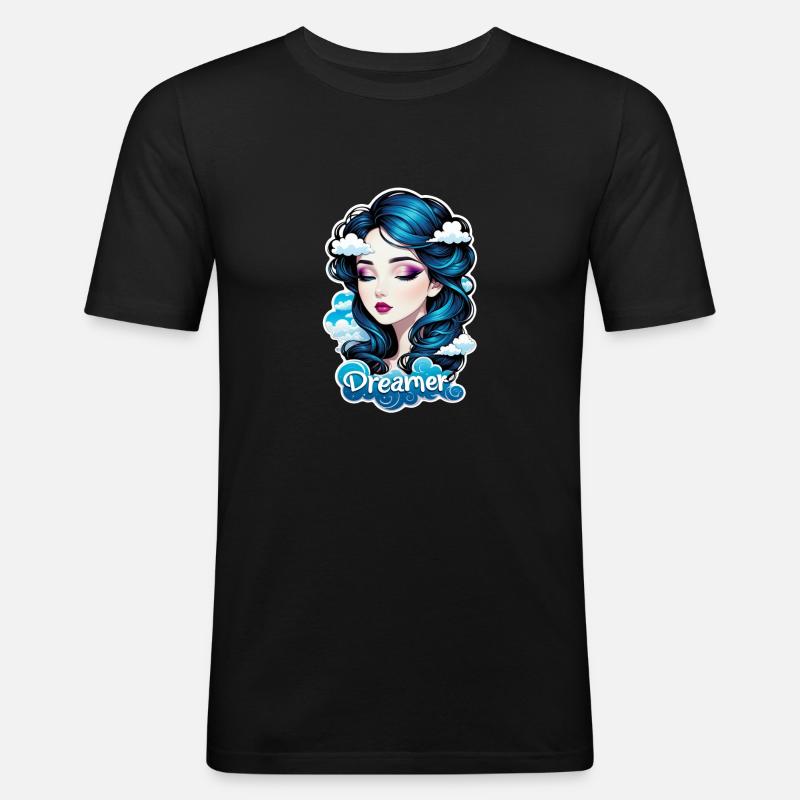 Träumer - Träumer - Träumer - Traum - Träumerei - Männer Slim Fit T-Shirt - Schwarz