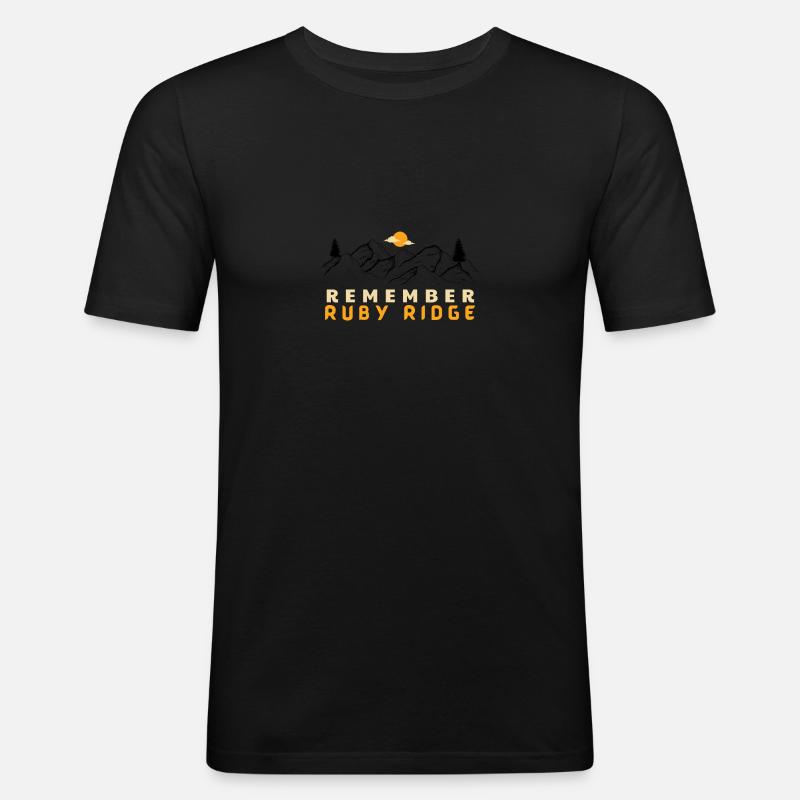 Remember Ruby Ridge Gun Rights - Men's Slim Fit T-Shirt - black