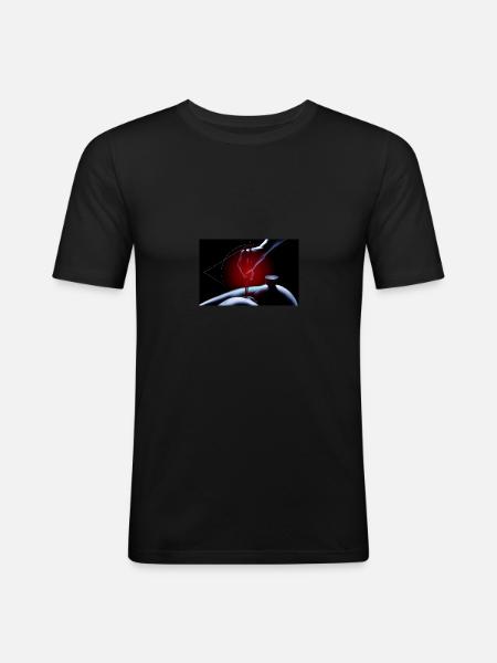 Flood porn - Funkographer - T-shirt près du corps Homme - noir