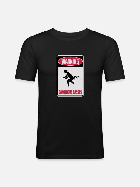 Dangerous Prout - T-shirt près du corps Homme - noir