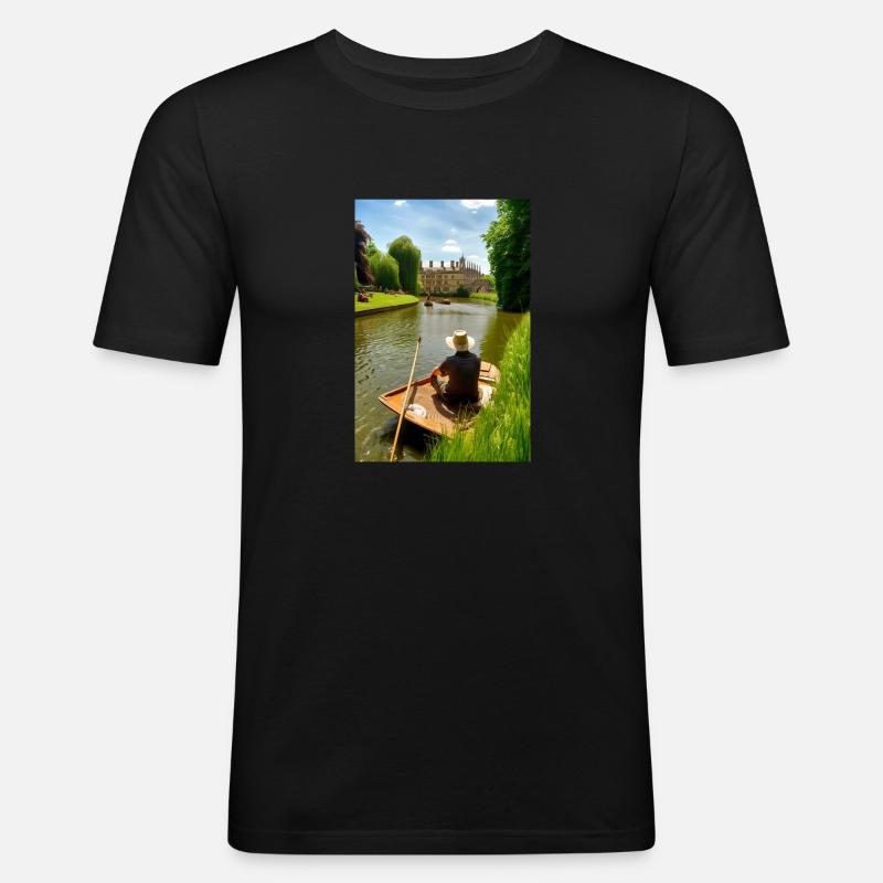 Martin Bond Style 2 Geschenk - Männer Slim Fit T-Shirt - Schwarz