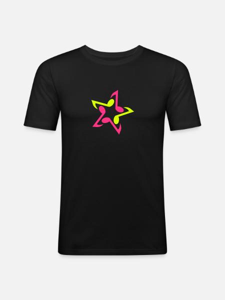 MUSIC STAR - Men's Slim Fit T-Shirt - black