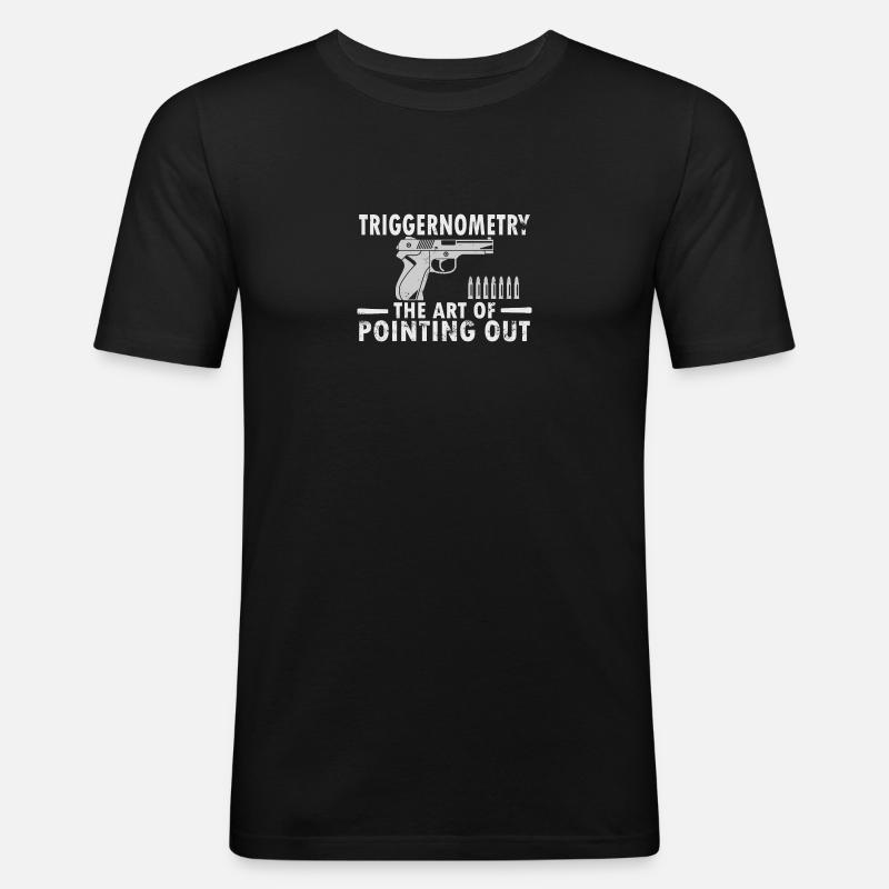 2nd Amendment Rights Triggernometry Gun - T-shirt près du corps Homme - noir
