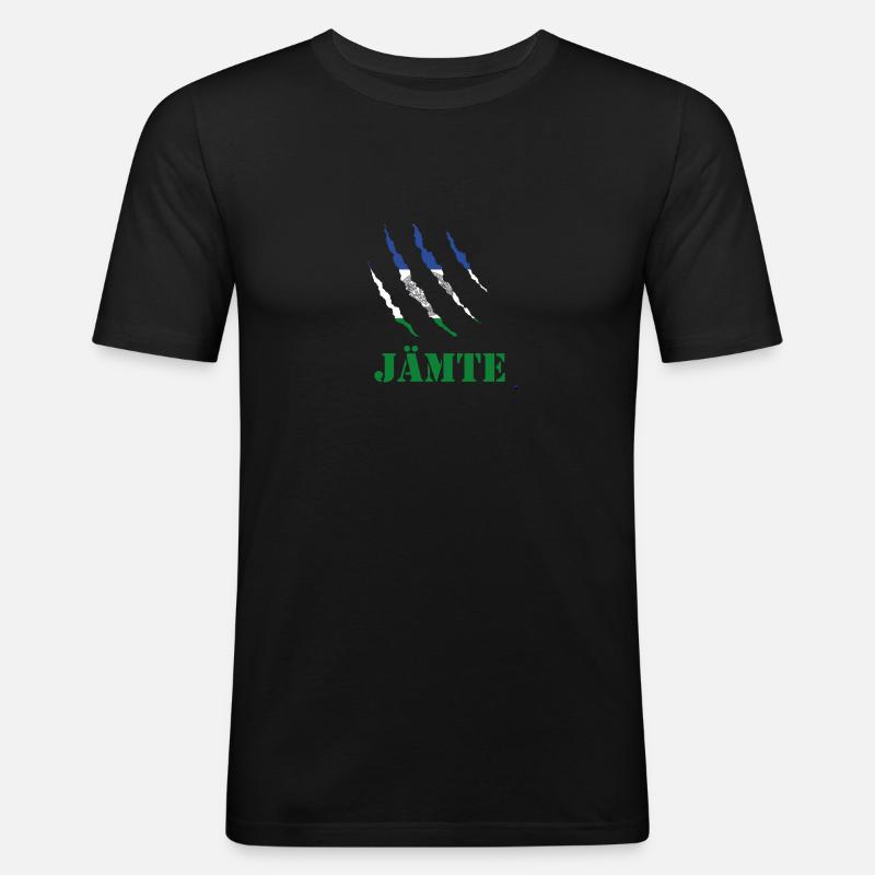 jamteclaw - Männer Slim Fit T-Shirt - Schwarz