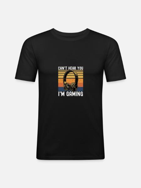 Gaming - Men's Slim Fit T-Shirt - black