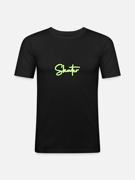 skater - Men's Slim Fit T-Shirt - black