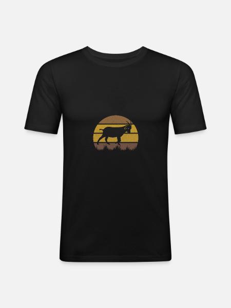 Goat - Men's Slim Fit T-Shirt - black