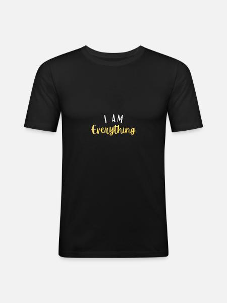 I AM EVERYTHING - Men's Slim Fit T-Shirt - black